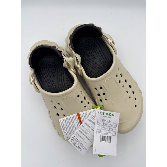 Unisex Crocs Size M7/W9 Beige Echo Clogs - Picture 1 of 5